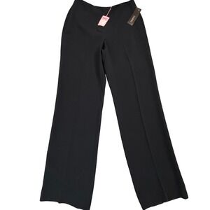 NWT LOUBEN Black‎ Stretch Wide Leg Dress Pants Womens Size 10 (W30in.xL33in.)